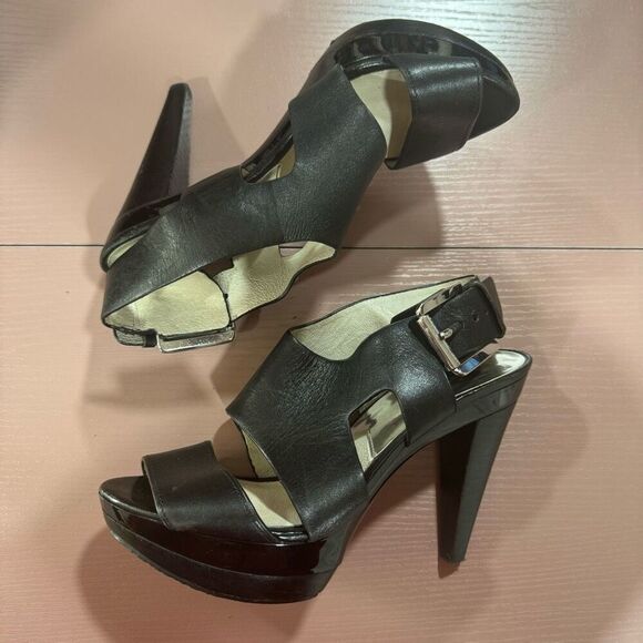 Michael Kors Strappy Stiletto Belted Heels Size 6.5 - Picture 1 of 9
